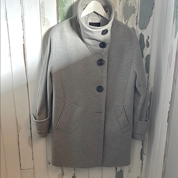 Banana Republic Gray Wool Coat - Picture 3 of 8